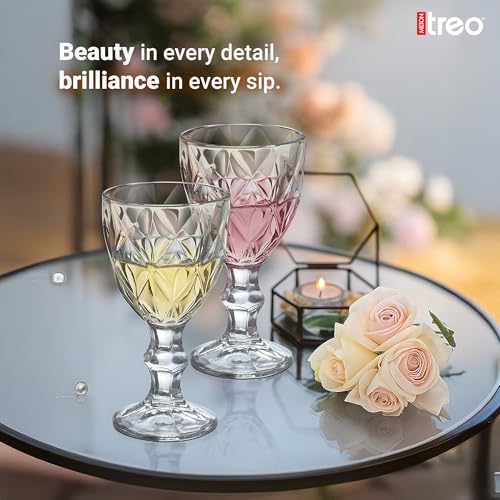Image of Treo by Milton Regalia Shot Glasses I Set of 6 (65 ml) | Elegant Fluted mini Glasses with Geometric Design for Shots, mocktails, tasters & Parties