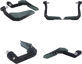 Motorcycle Hand Guards For Tricity 125 155 300 Common To All Motorcycle Models 7/8" 22mm Handguard Shield Hand Guard Protector Windshield Motorcycle Handguard(Black)