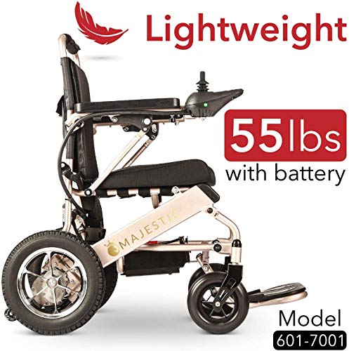 Majestic Buvan 2020 Wide Ultra Lightweight Fold & Travel Electric Heavy Duty Mobility