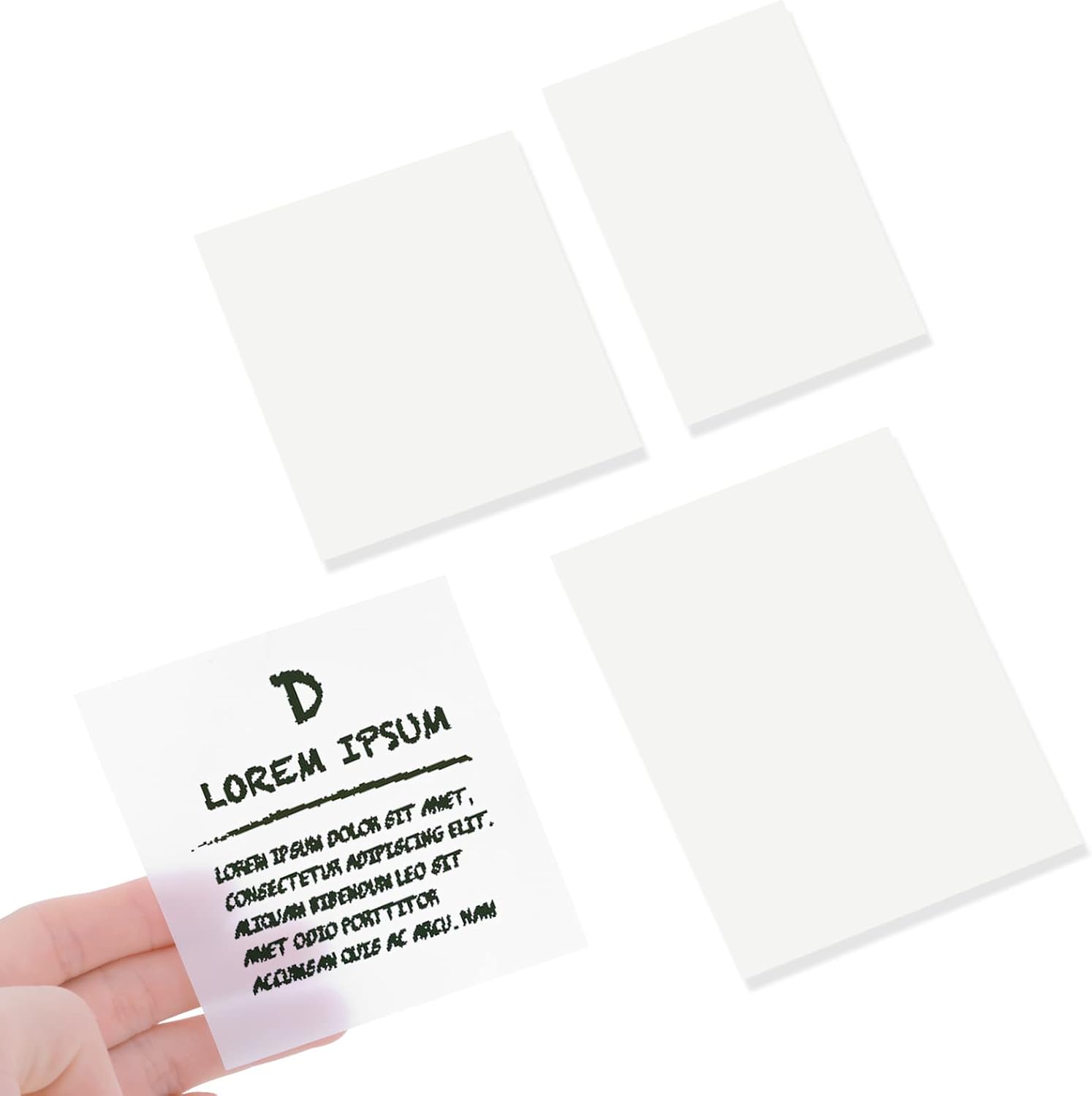 150 Sheets Transparent Sticky Notes, 3 Sizes Clear Post It