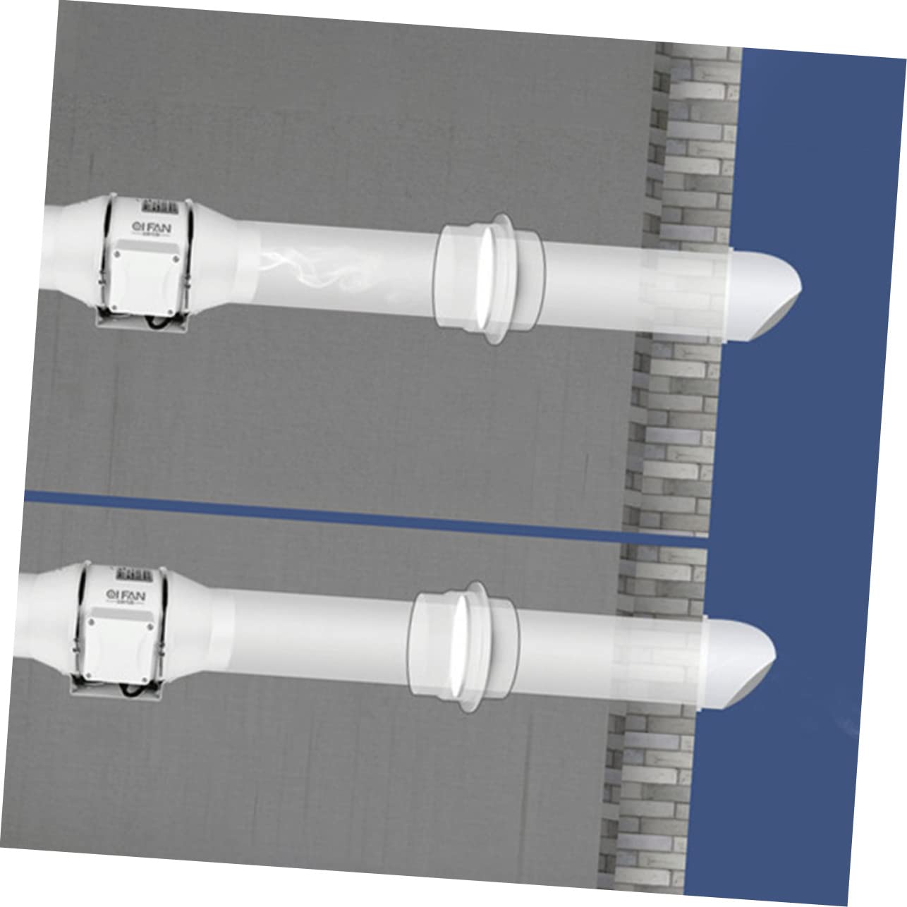 HOMSFOU 4stücke Duct Connector Für Klimaanlage Rückflussverhinderer Aus Ventil Für Abluftventilatoren Flexibel Und Leicht Schnelle Installation Für Wohn Und Gewerbeanwendungen