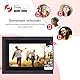 Rollei Smart Frame WiFi 105 in braunen Holz. 10.1 Zoll digitaler Bilderrahmen mit WiFi-Funktion zur Wiedergabe Ihrer Fotos und Videos mit Ton., Farbe:Holz Schwarz