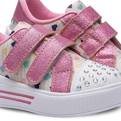 Tênis Velcro Infantil Feminina Menina 11.40 (Rosa, 20)