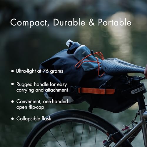 Image of Katadyn BeFree AC 1L Soft Water Filter Bottle in Slate Blue, Ultralight & Collapsible Flask, Activated Carbon Filter Improves Taste and Odors, Ideal for Hiking, Sports, Travel, Emergency Preparedness