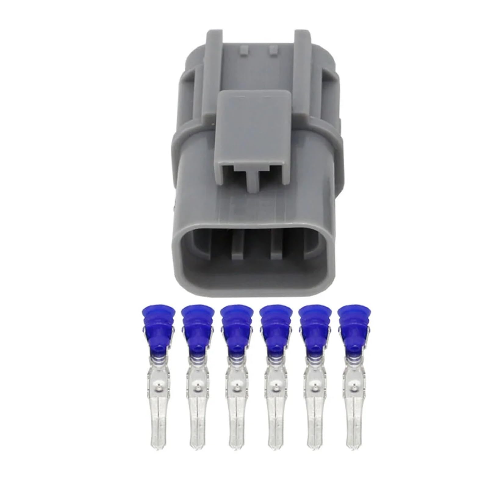 Steckverbinder, 6-polig, 2,8 mm, mit Anschluss DJZ7067-2.8-11/21, 7122-1864-40 und 7223-1864-40 (Buchsenstecker, 10 Sets)