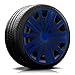 Produktbild 14 Zoll RKK17 SP-Line NO4 Schwarz/Blau Radkappen/Radzierblenden 4 Stück