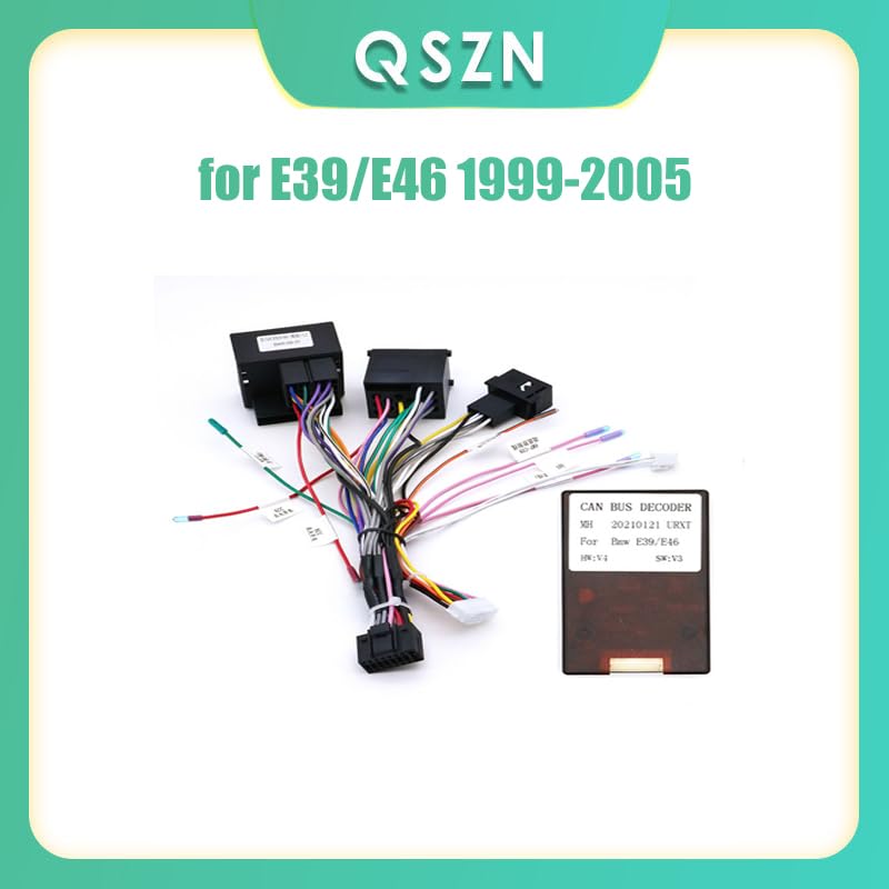 QSZN 16-Pin Power Wiring Harness with Canbus Decoder connected