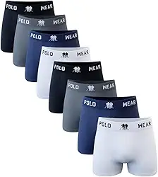 Kit 8 Cuecas Boxer Polo Wear Microfibra