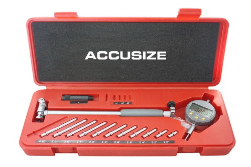 Accusize Industrial Tools Accusize Tools - 2-6 x 0.0005 Digital Bore Gage, Stem Length 6, #EE20-5274