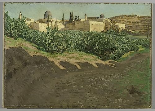 Affiche Toile Esplanade du Haram 60x90cm - Portrait d'art historique pour décoration murale