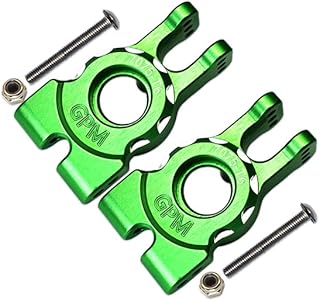 6Pcs Set Upgrades Aluminum 7075-T6 Rear Knuckle Arm with 1/8 4Wd Sledge Monster Truck 95076-4 Rc Cars by GPM (Green)