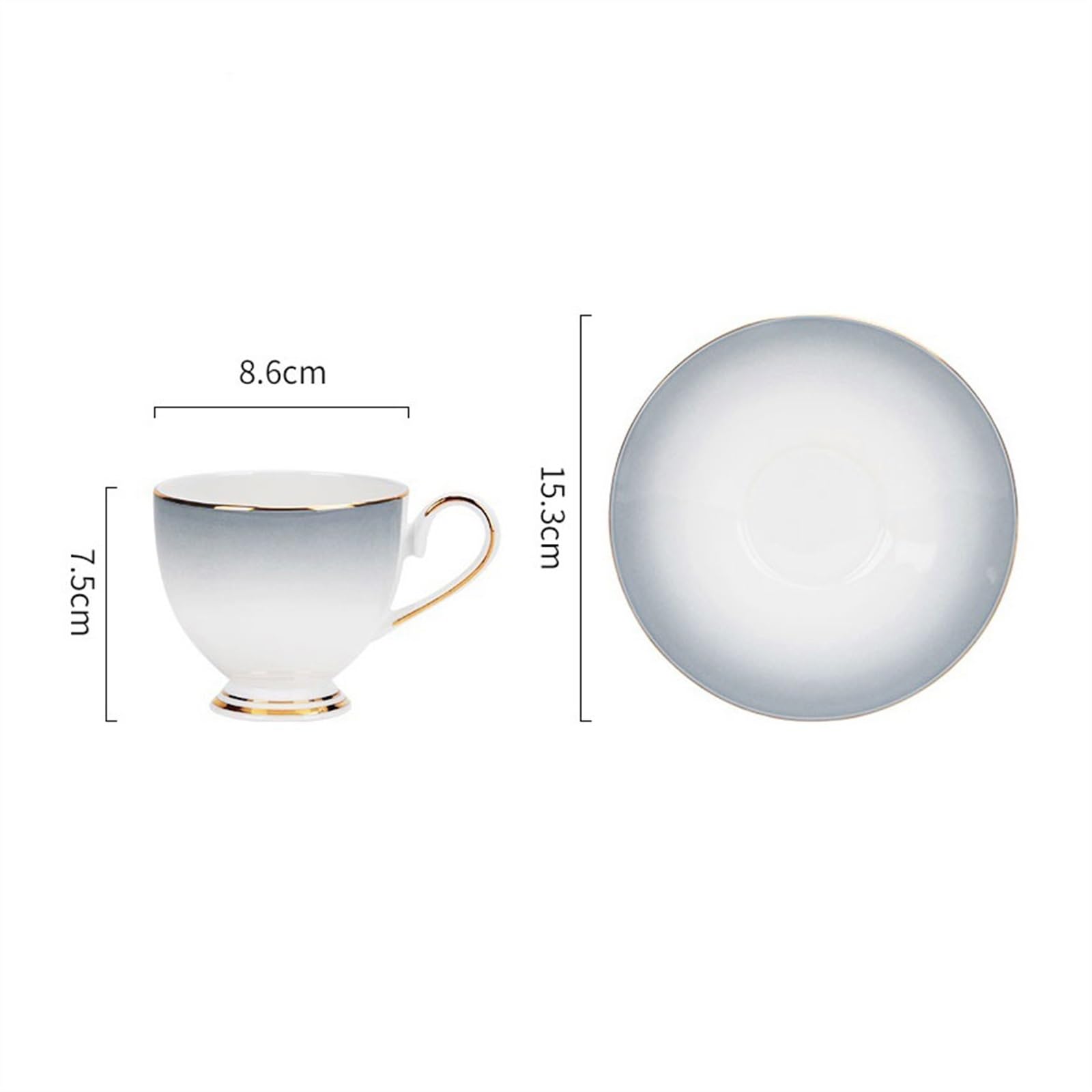 Zestaw filiżanek do herbaty i spodków, filiżanki do herbaty filiżanki do kawy zestaw do herbaty domowy porcelana kostna nordycki styl lekki luksusowy zestaw do kawy prezent na parapetówkę filiżanki do