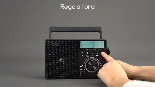 Radio Portatile Retekess TR635 – FM/AM/SW Multibanda, Con Maniglia, Jack Cuffie, Alimentazione AC/batterie, Grande Manopola Per Anziani