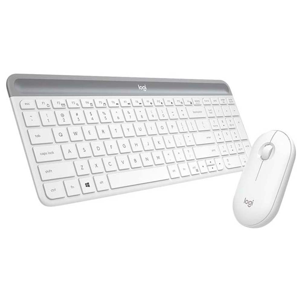Logitech MK470 Kit mouse e tastiera | Layout Scandinavo QWERTY - Bianco