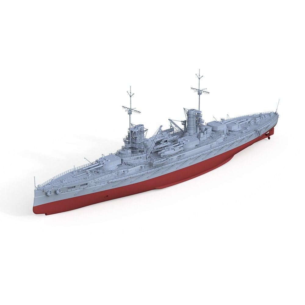 Niepomalowany model wojskowy 1/350 SMS Kaiser Battle Full Shell