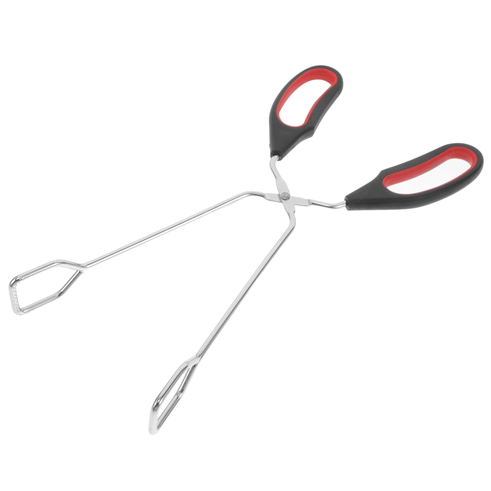 HOLIDYOYO Stainless Steel Scissor Tongs for Grilling Long Bbq Clamp Essential Cooking Tool for Meat Bread and Toast Handling Heat Resistant Kitchen Utensil