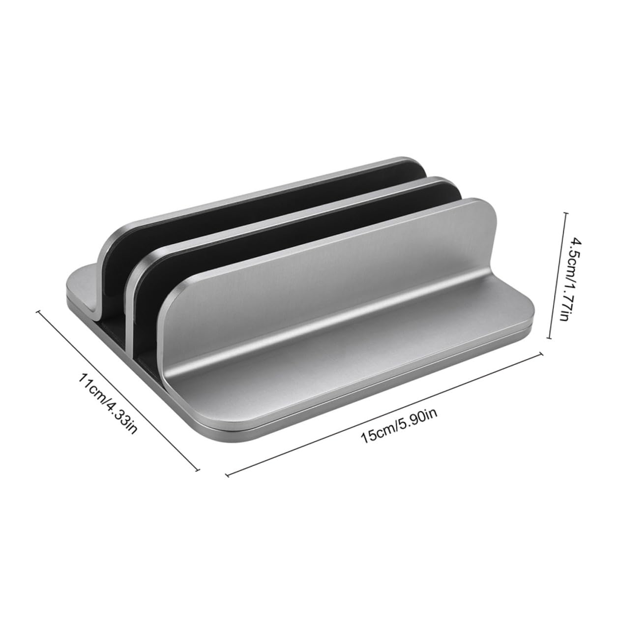 Soporte Vertical Doble de Aluminio para Portátil y Tablet Base Ligera y Resistente Multifuncional para Ordenador y Diseño Compacto y Portátil