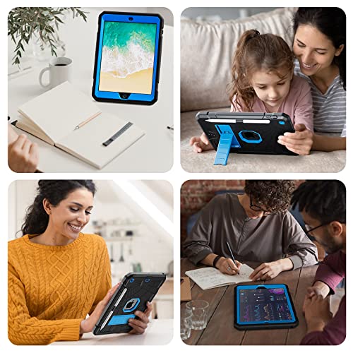 SIBEITU iPad 5th Generation Case for Kids | iPad 6th Generation Cases with Stand | iPad 9.7 Case W/Pencil Holder 2018/2017 | Slim Shockproof Protective Case for iPad 9.7 inch 5th/6th Gen