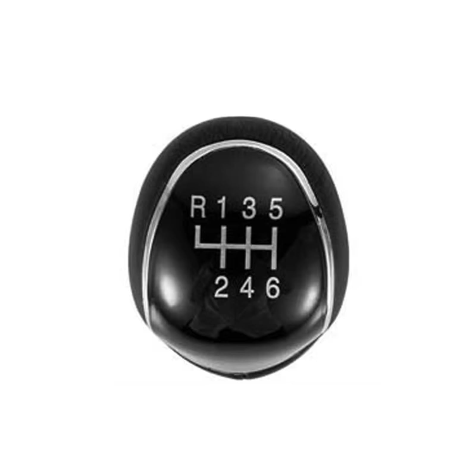 Pbqenxb 6 Speed For For Mondeo4 Mk4 For Focus S/C-Max For Kuga For Galaxy Shifter Lever Headball Car Access 5/6Speed Leather Gear Shift Knob Car Shift Knobs(6 Speed)