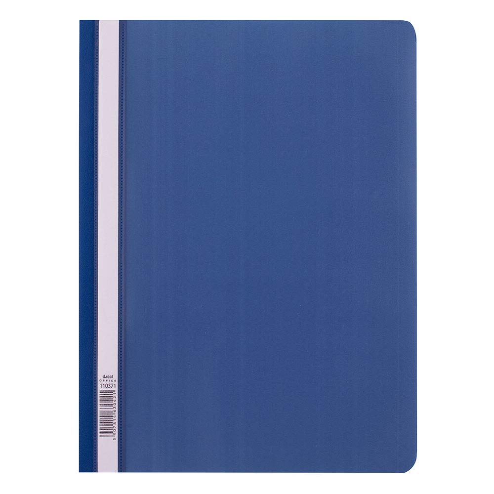 D.RECT File Folder Polypropylene A4 Without Perforation Dark Blue