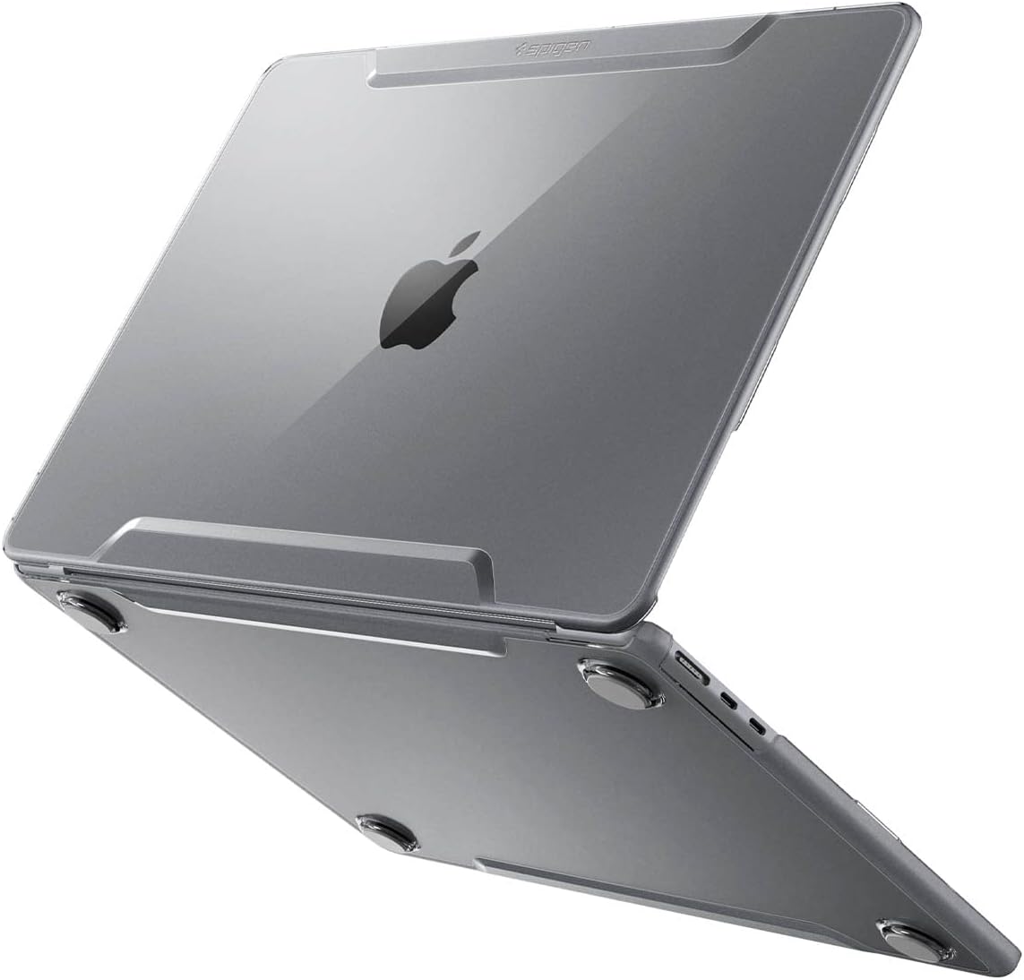 Spigen Thin Fit for MacBook Air 13 inch Case M4 (2025) / M3 (2024) / M2 (2022) Transparent Protective Hard Shell Cover 13.6 inch A3240 A3113 A2681 - Crystal Clear