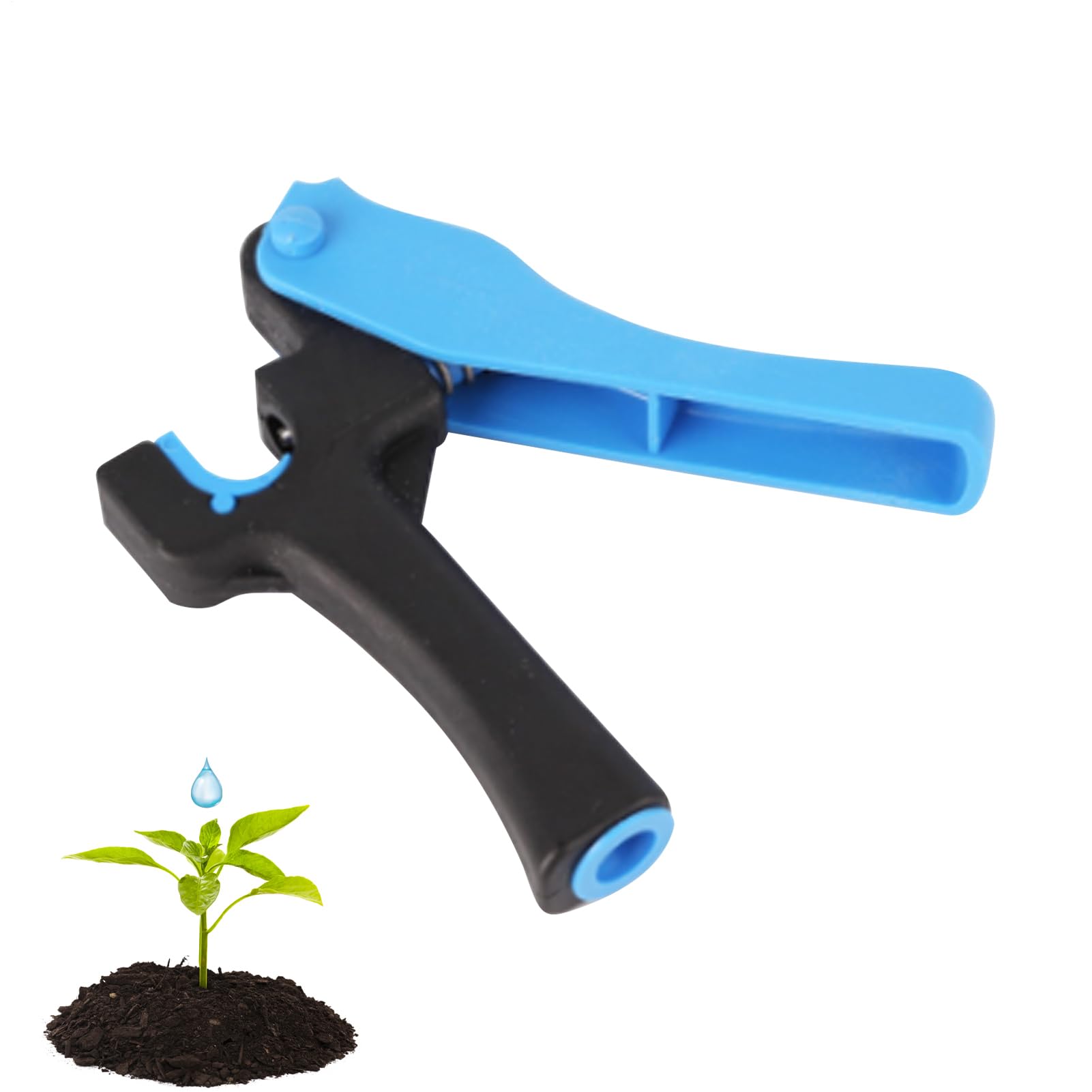 Luckxing Irrigation Tool,4mm Pipe Puncher Irrigation Hose with Grip Type - Reusable Irrigation Hose Tubing for PE Pipe, Sprinklers, Drippers and More