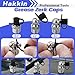 Hakkin 73Pcs Metric Grease Fittings Kit 304 Stainless Steel, M6 M8 M10 Straight and Angled Grease Zerk Kit with Caps, Grease Gun Fittings with Straight 45 90 Degree for Automotive Machinery Industry