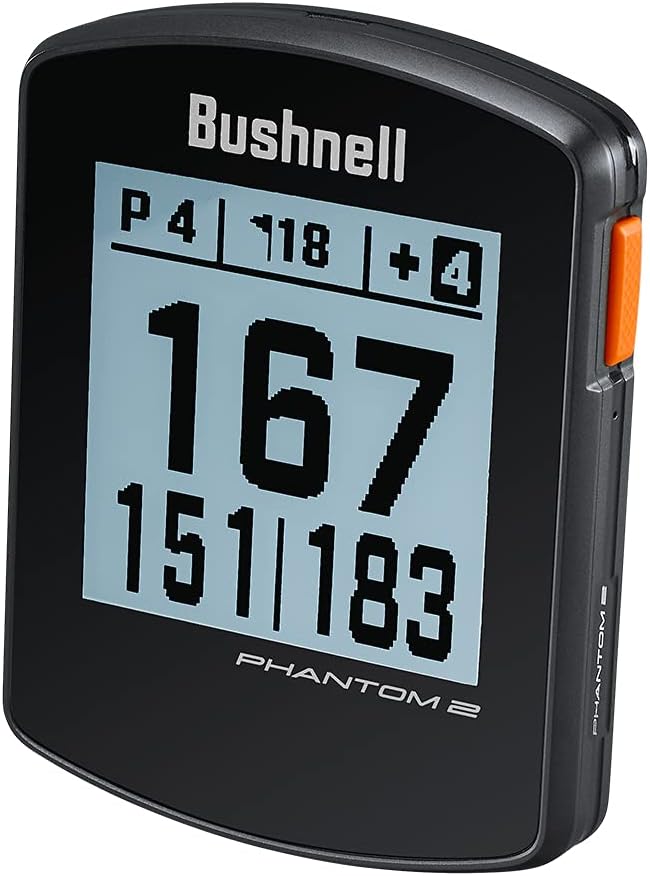 bushnell phantom 2 black gps golf handheld gift box bundle with playbetter carwall adapters protective hard case distance rangefinder device