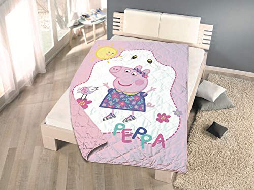 NEW IMPORT Colcha boutí termosellada Peppa Pig para Cama de 90