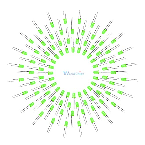200Pc 5MM LED Green Light Super Bright Bulb Lamp Green Color