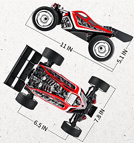 Lyinsu High Speed Rc Car 50 Km/H 4Wd Rc Car 1/16 Scale Off Road Rc Truck With Two Rechargeable Waterproof Batteries Suitable For Boys Children And Adults #TOP3