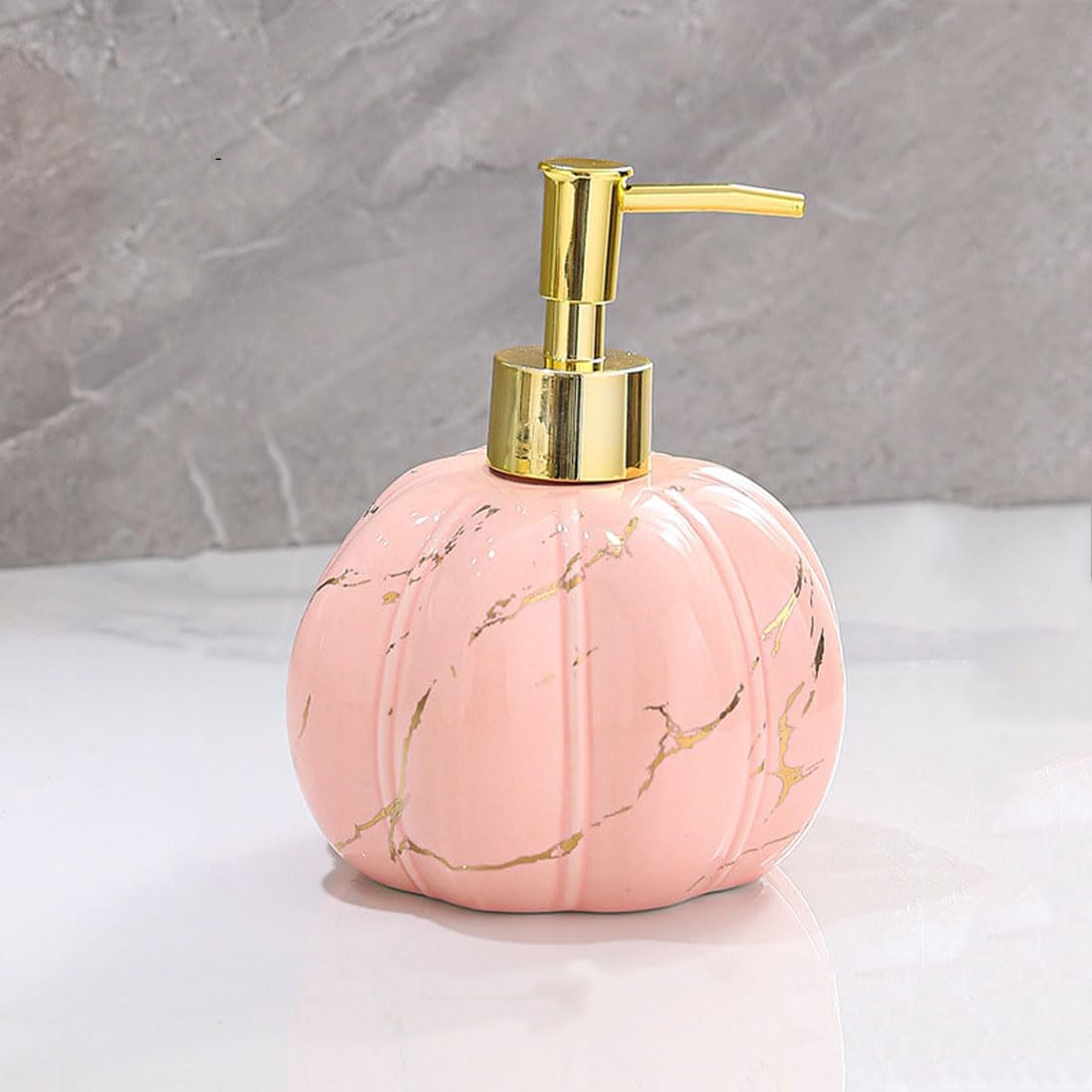 Halloween Kürbis Seifenspender Keramik - Nachfüllbarer Herbst Seifenspender