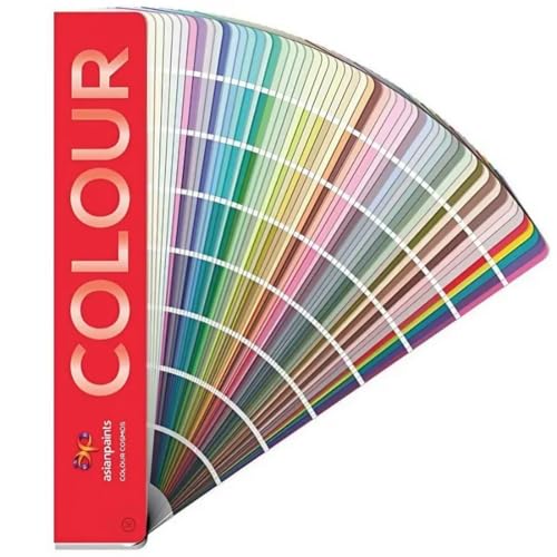 Image of Asian Paints Colour Spectra Cosmos Shade Card Multicolor 360 Rotatable Pocket Friendly Tool with 2200 Color & PVC Encasement Fandeck Guide for Student Amateur Professional and Home Art Craft