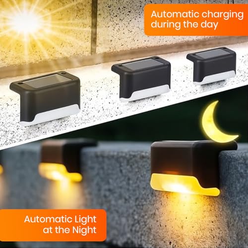 Image of EMBOX Solar Light Outdoor Home Garden Waterproof Stair Deck Pool Patio Fence Gate Yard Floor Step Railing Window Balcony Sunlight Pathway