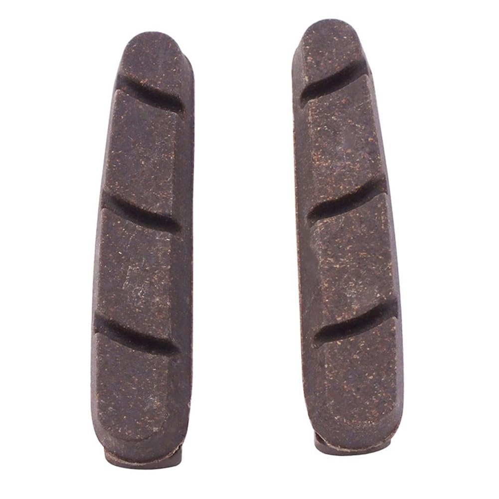 Serenophile Cork Brake Pads for Carbon Rims Road Bike, Cork+Plastic Compound 54.5mm, Compatible with 105 & for campagnolo Systems, Brown, 2-Pack