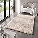 Produktbild Taracarpet Shaggy Teppich Wohnzimmer Venezia Hochflor Langflor Teppiche modern Creme 140x200 cm