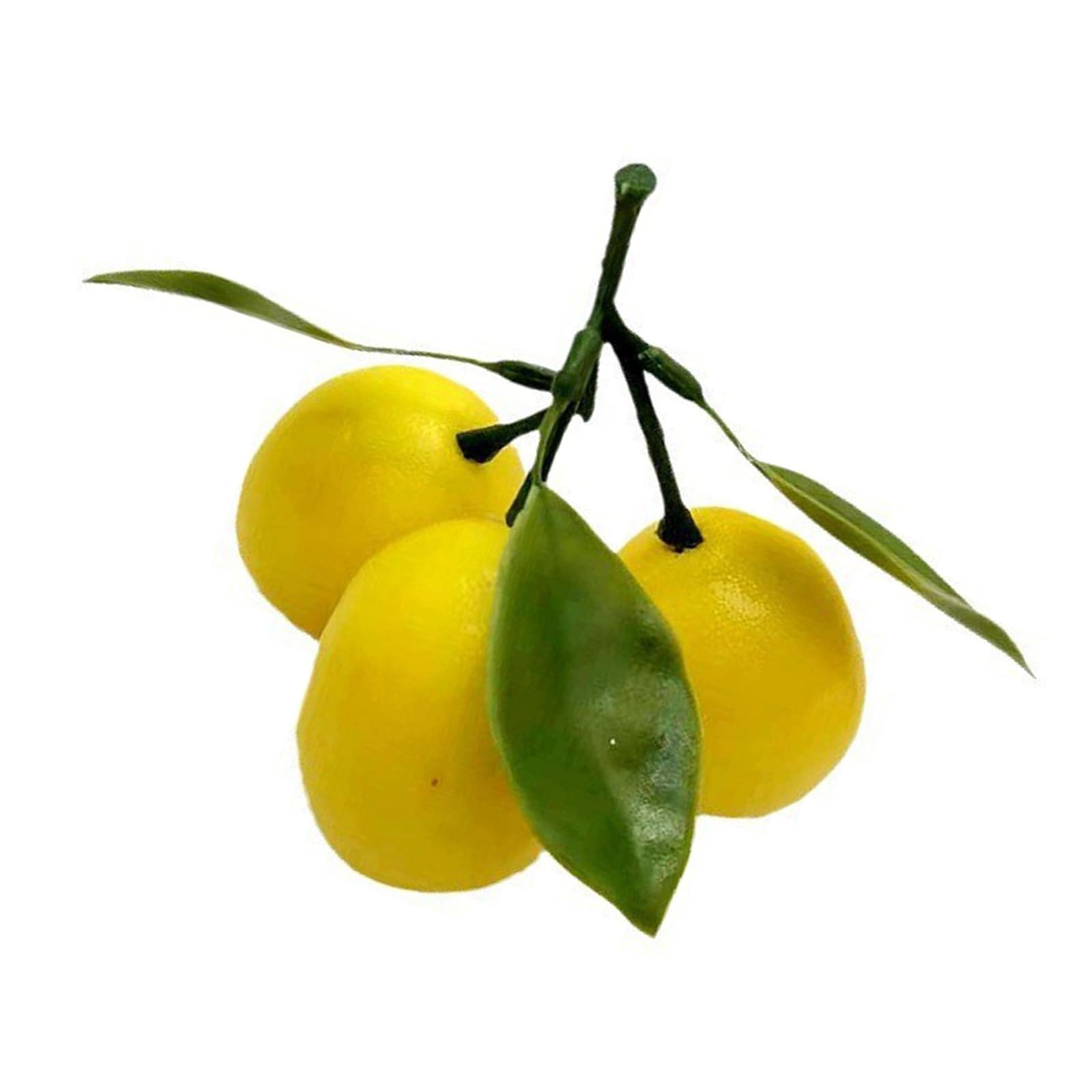 Msioytog Artificial Lemon Realistic Simulation Yellow Kitchen Decoration Photo Props for Basket Display Party Decorations Yellow