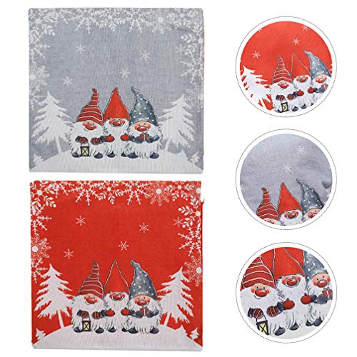 HEALLILY 2 Peças de Almofadas de Natal para Boneco de Neve de Inverno Papai Noel para Casa Fronhas Q