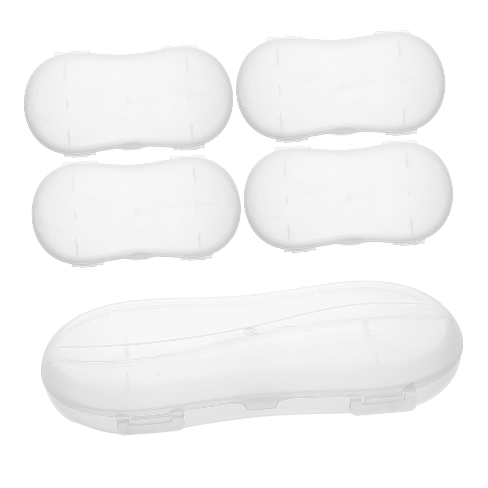 CAXUSD Pacifier Display Storage Box Travel Pacifier Holder Case Portable Pencil Storage Box Pp Material