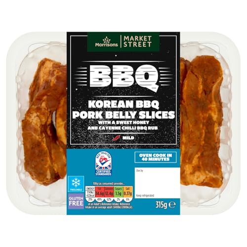Morrisons Korean BBQ Pork Belly Slices 315g