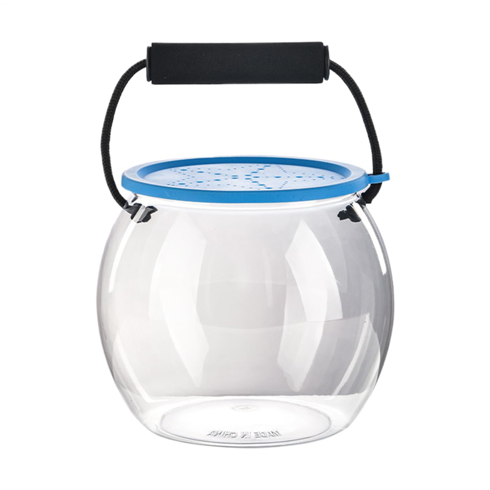 Seau Poisson Transparent Anti-Fuite 15,5×18×30 Cm – Boîte Transport Aéré Pour Pêche Kayak, Tournoi & Observation