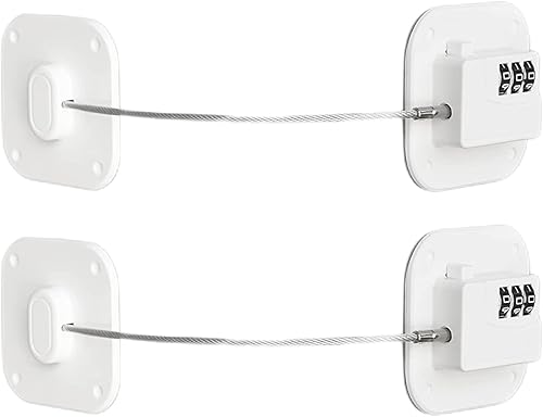 FKTUV Cerradura de refrigerador, cerradura de combinación para gabinetes de refrigerador, cerradura de refrigerador resistente, cerraduras de