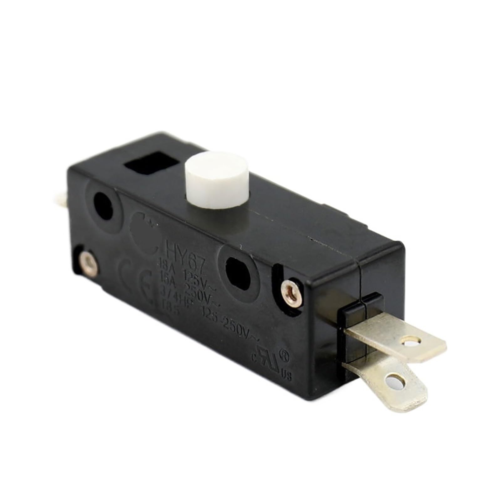 Bouton-poussoir HY67 interrupteur robuste 18/15A pour machines d'atelier et scies, 2 pièces