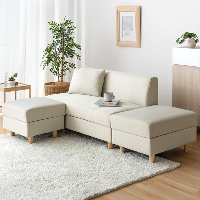 Amazon｜エア・リゾーム ソファー ソファ 2人掛け 収納付き