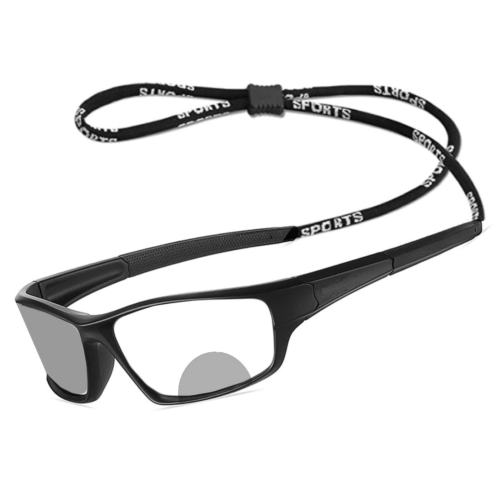 Multifocal Bifocal Reading Glasses Men's Adjustable Vision Sun Photochromic Outdoor Sports Presbyopic Magnifying Sunglasses