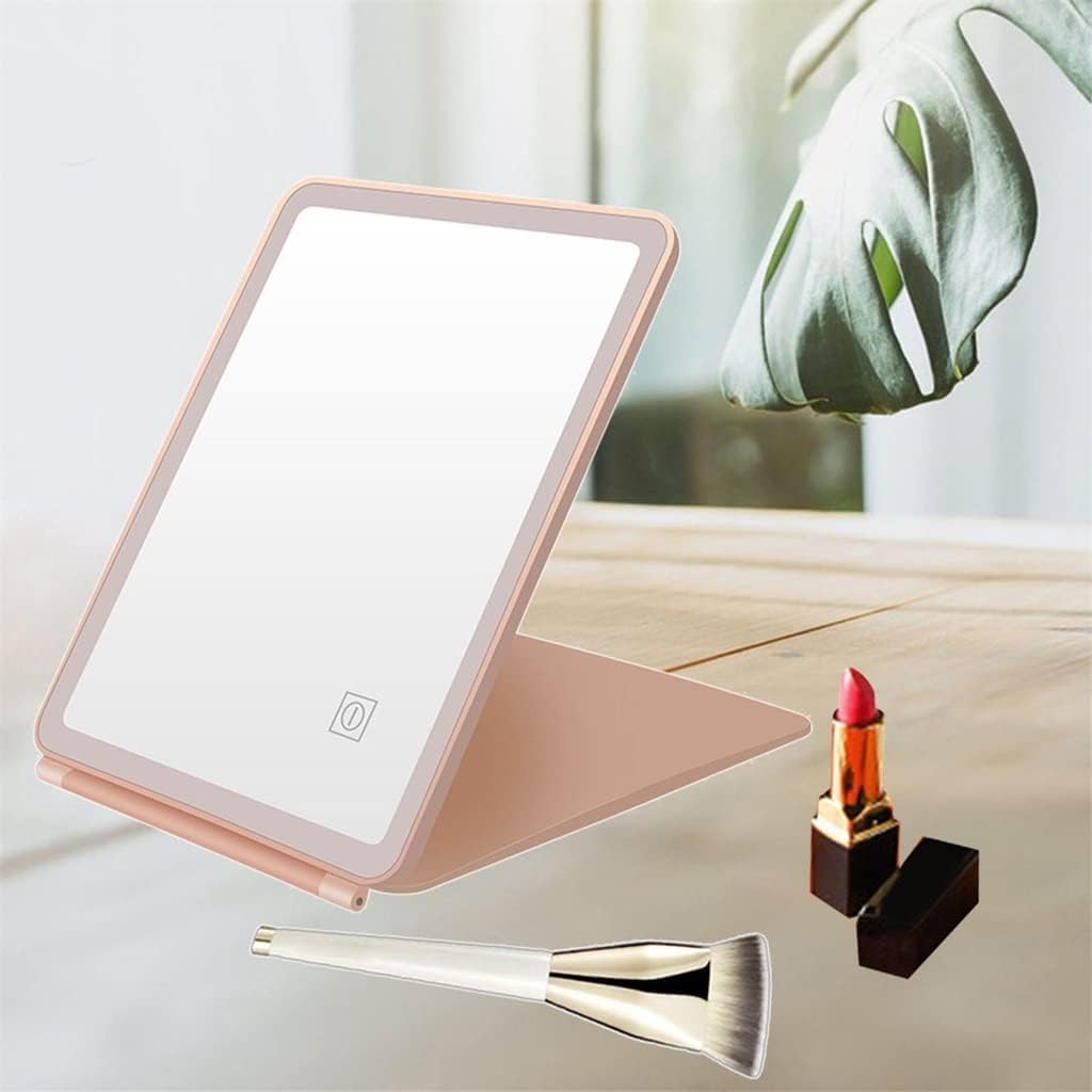 Adjustable Compact Makeup Dresser with Light Travel LED Dimmable Touch Switch image 3