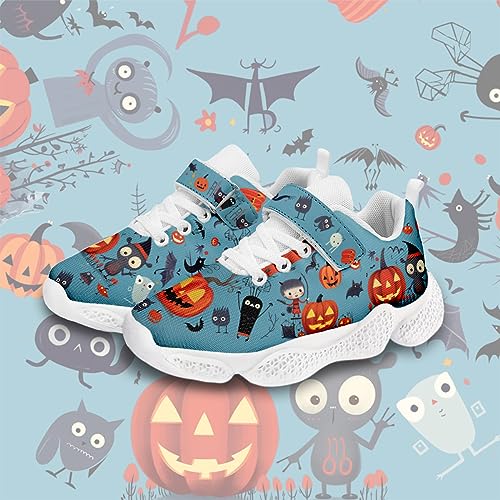 Hetios Halloween Kids Athletic Shoes for Boys Girls Knit Breathable Running Sneakers2