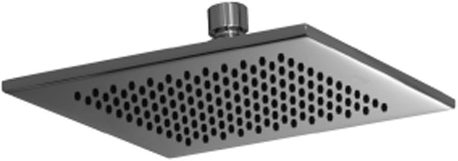 Isenberg HS1001ACP Universal Fixtures 8" Brass Shower Head - Square, HS1001A, Polished Chrome