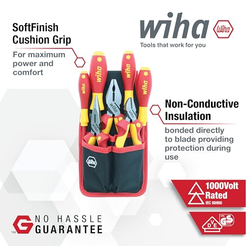 Wiha 32985 7 Piece Insulated Industrial Pliers and Screwdriver Set image 3