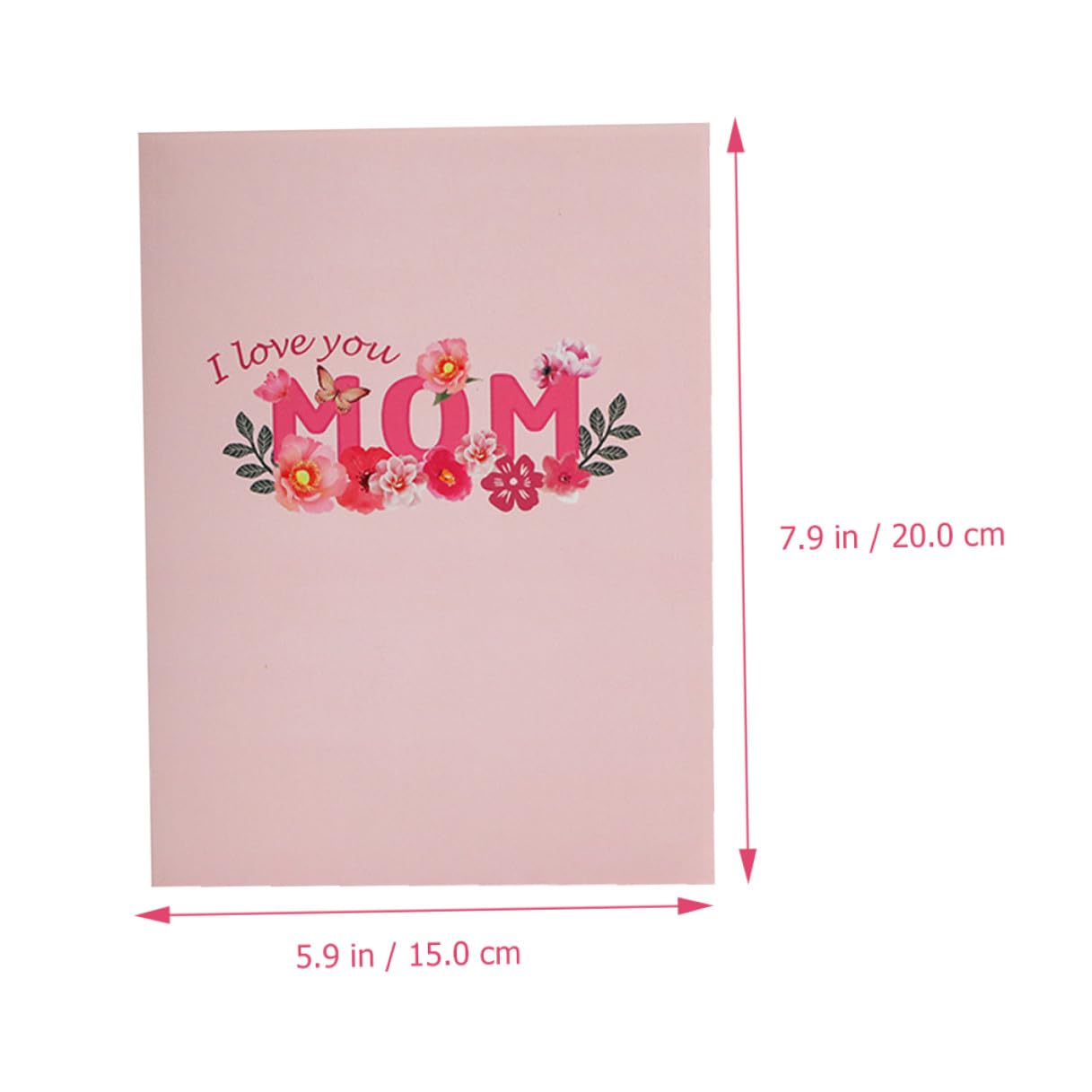 COHEALI 5 Stück Muttertags Grußkarte aus Papier 3D Pop Up Karte mit Blumenmotiv Personalisierbare Segenskarte für Mama Klappkarte mit Kreativem Design